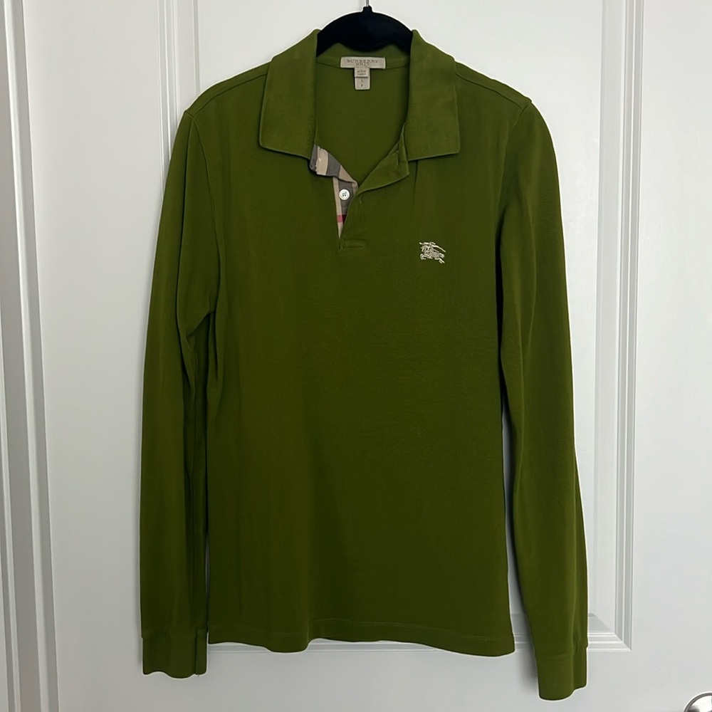 Burberry long-sleeve polo shirt